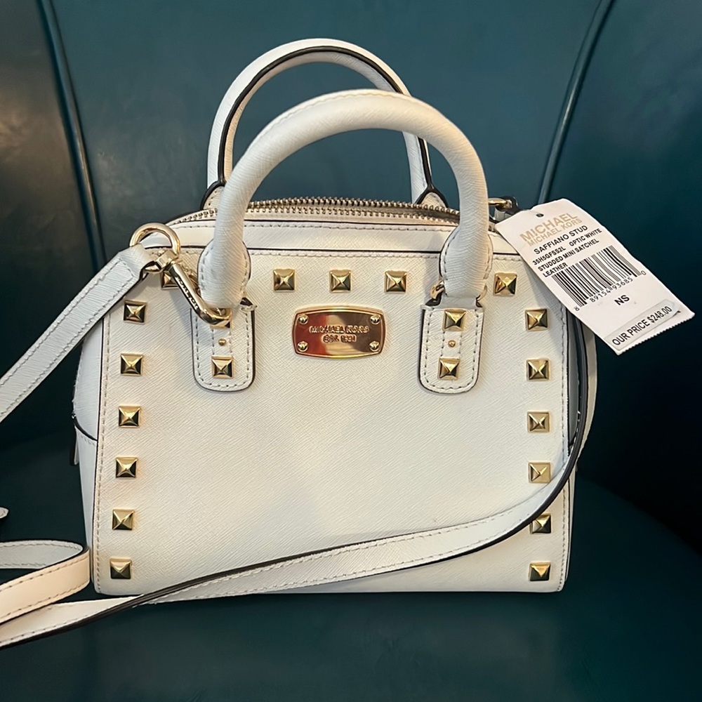 Michael Kors Saffiano studded mini